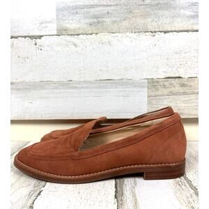 Antonio Melani Womens 8.5 Brown Ramona Suede Slip On Casual Dress Loafers NEW